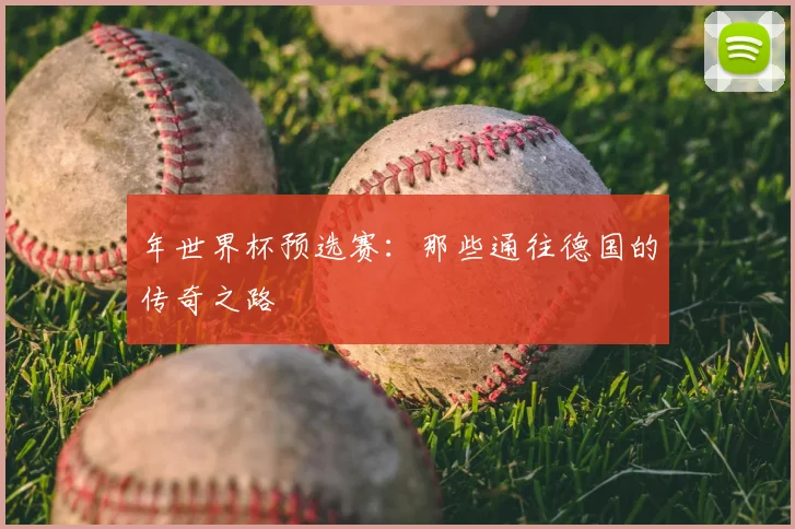 年世界杯预选赛:那些通往德国的传奇之路